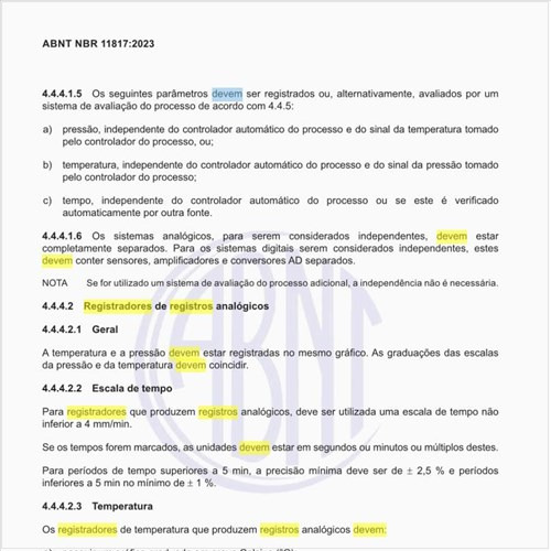 Como devem operar os registradores de registros analógicos?