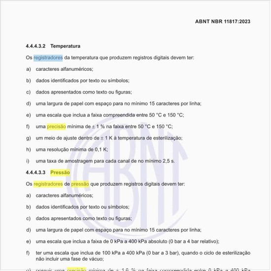 Quais são as características dos registradores de pressão?
