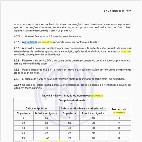 Qual a quantidade de amostras requeridas?