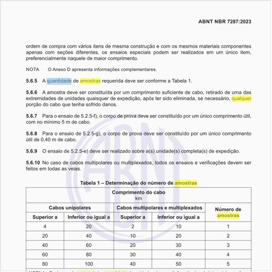 Qual a quantidade de amostras requeridas?