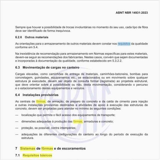 Quais os requisitos básicos dos sistemas de fôrmas e de escoramentos?