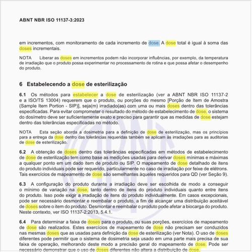 Como estabelecer a dose de esterilização?