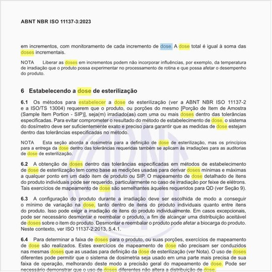 Como estabelecer a dose de esterilização?