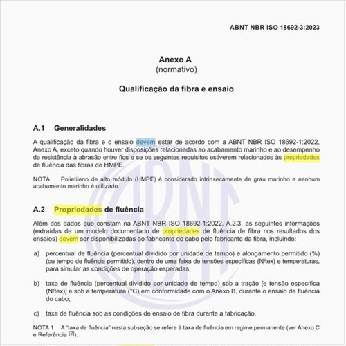 Quais devem ser as propriedades de fluência das fibras?