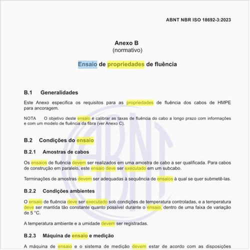 Como deve ser executado o ensaio de propriedades de fluência?