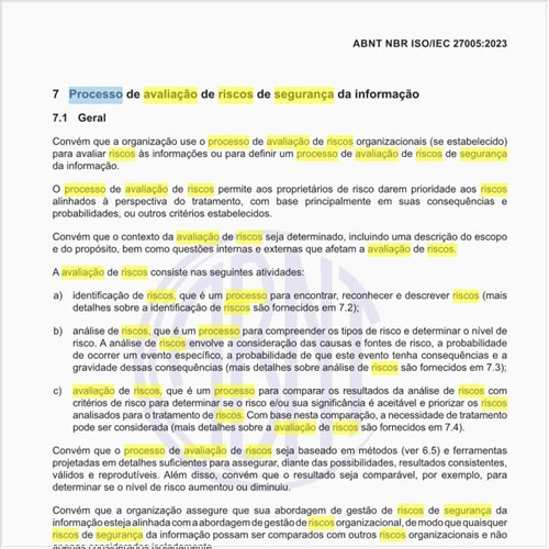 Como implementar um processo de avaliação de riscos de segurança da informação?