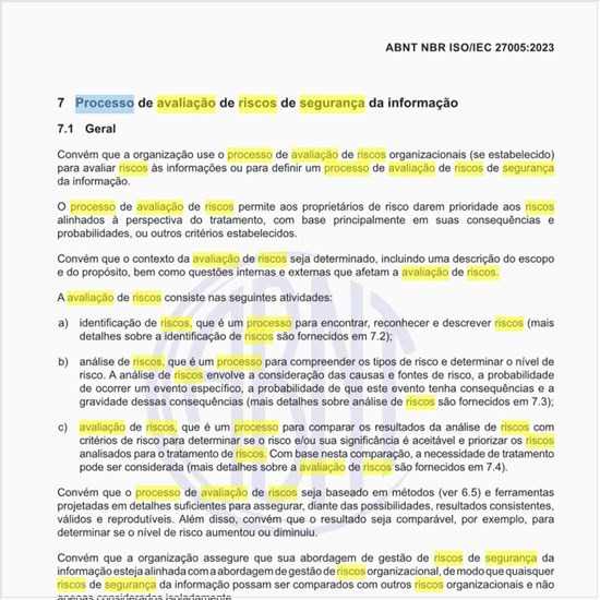 Como implementar um processo de avaliação de riscos de segurança da informação?