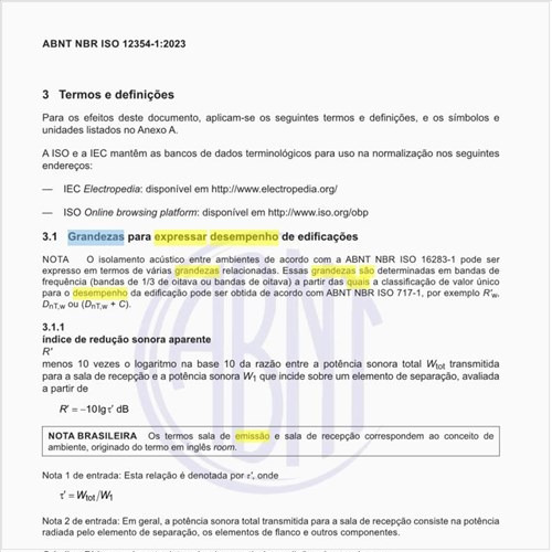 Quais são as grandezas para expressar o desempenho de edificações?