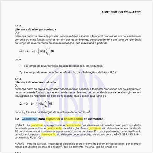 Quais as grandezas para expressar o desempenho de elementos?