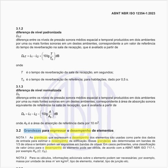 Quais as grandezas para expressar o desempenho de elementos?