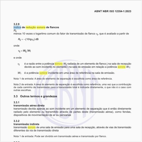 Qual é o índice de redução sonora de flancos?
