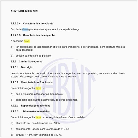 Como deve ser fabricado o caminhão-cegonha?