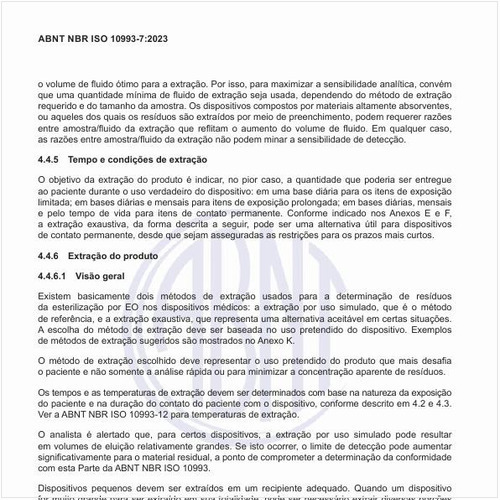 Como deve ser feita a extração do produto?