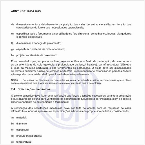 O que fazer em relação às solicitações mecânicas ao equipamento?