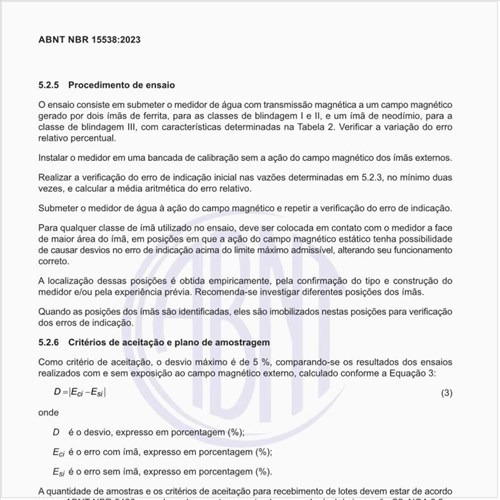 Quais são os parâmetros para a determinação do erro de indicação e do índice de desempenho da medição (IDM)?