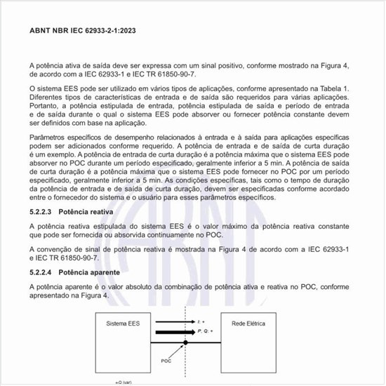 Qual é a convenção de sinais de potência ativa e reativa?