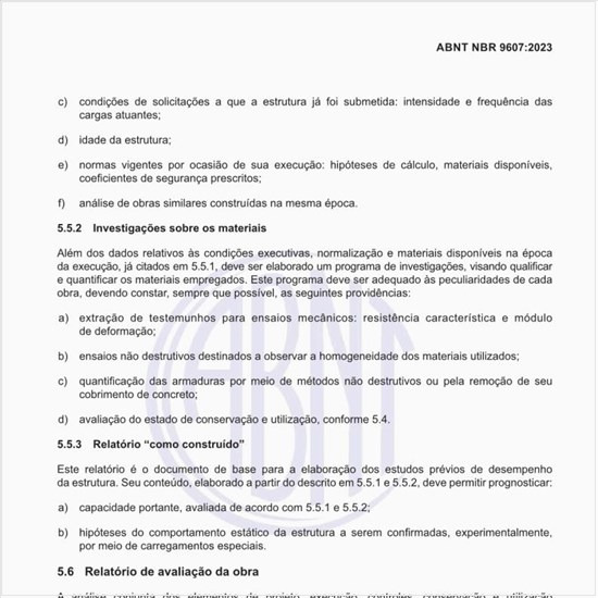 O que é um relatório “como construído”?