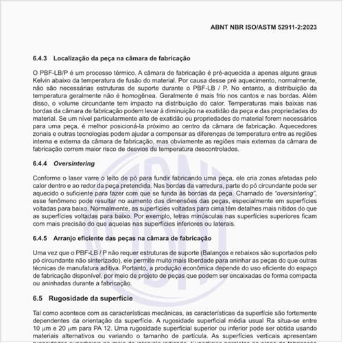 O que fazer em relação à rugosidade da superfície?
