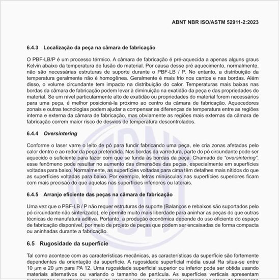 O que fazer em relação à rugosidade da superfície?