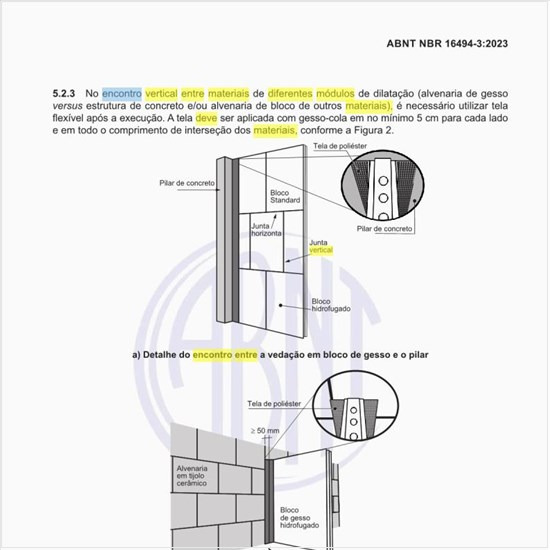 Como deve ser o encontro vertical entre materiais de diferentes módulos de deformação?