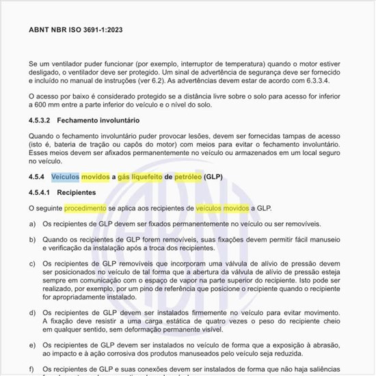 Quais os procedimentos aplicáveis aos veículos movidos a gás liquefeito de petróleo (GLP)?