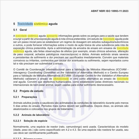 O que apresenta a toxicidade sistêmica aguda?