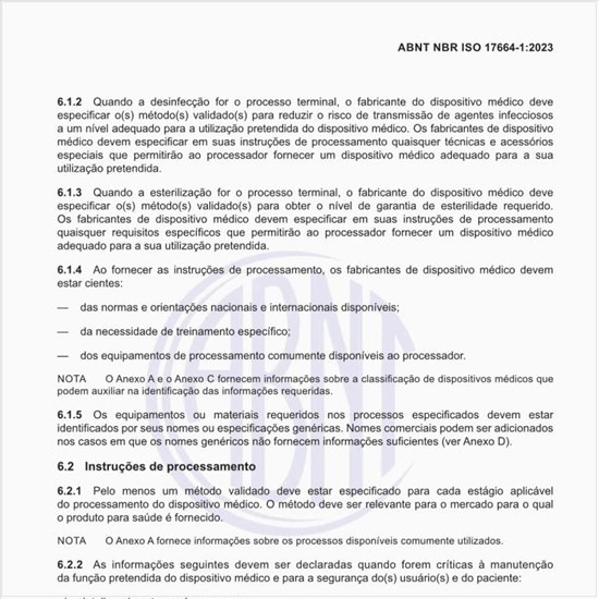 Quais devem ser as instruções de processamento?