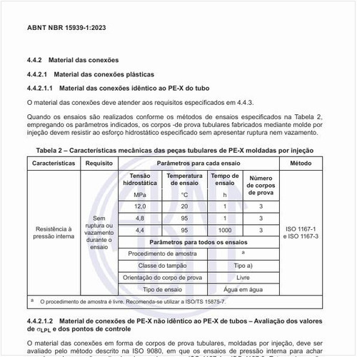Quais são as características mecânicas das peças tubulares de PE-X moldadas por injeção?