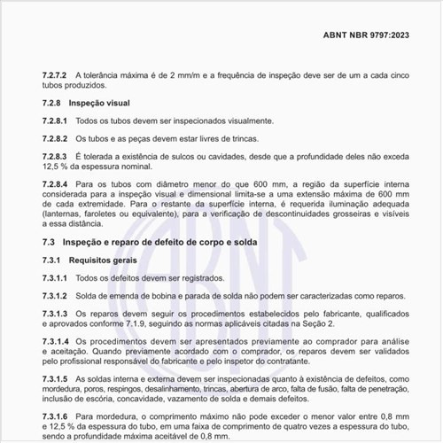 Como executar a inspeção e o reparo de defeito de corpo e solda?