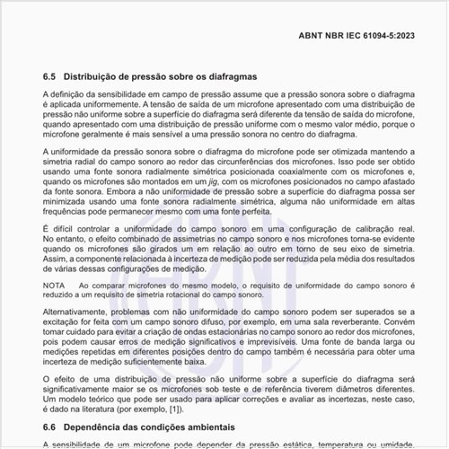 Por que fazer a distribuição de pressão sobre os diafragmas?