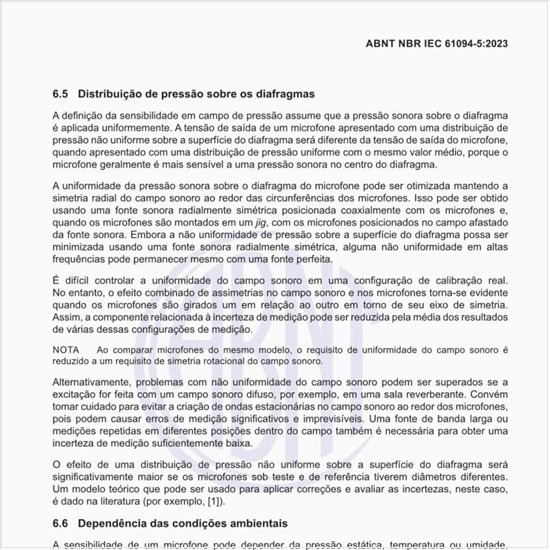 Por que fazer a distribuição de pressão sobre os diafragmas?