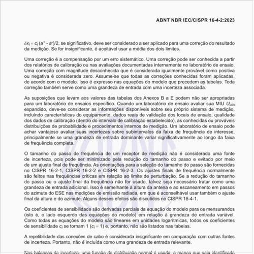Qual a justificativa para as estimativas das grandezas de entrada comuns a todas as medições de perturbação?