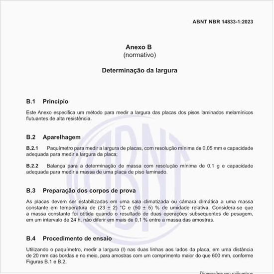 Como executar a determinação da largura?