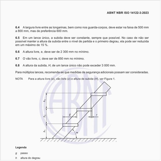 Quais são as alturas em uma escada íngreme?