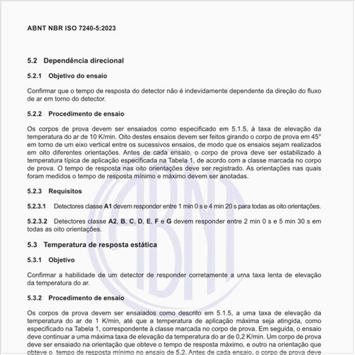 Como deve ser executado o ensaio de dependência direcional?