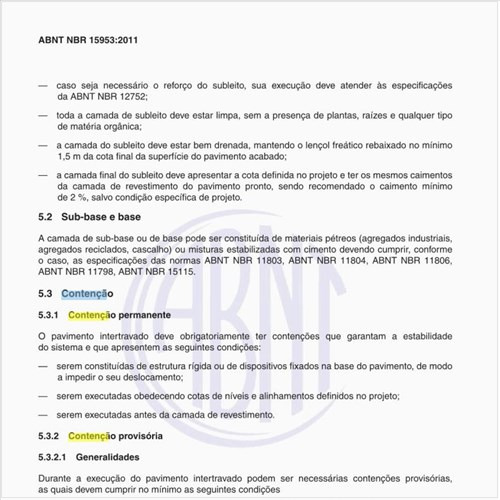 O que é a contenção permanente?