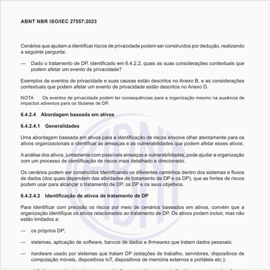 Como fazer a identificação de ativos de tratamento de DP?