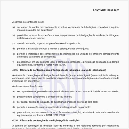 O que é uma câmara de contenção para interligação de tubulação (sump de interligação)?
