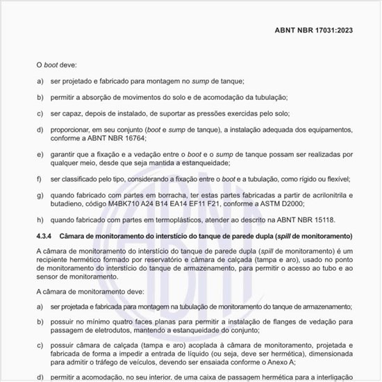 O que é uma câmara de monitoramento do interstício do tanque de parede dupla (spill de monitoramento)?