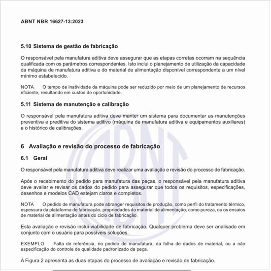 Quais são as etapas do processo de avaliação e revisão de fabricação?