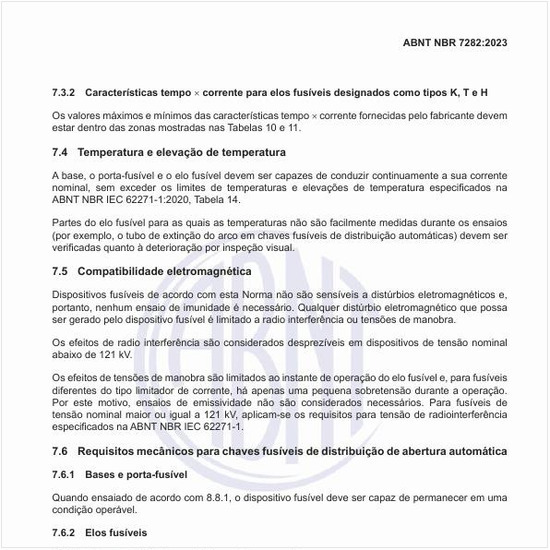 Qual é a compatibilidade eletromagnética desses fusíveis?