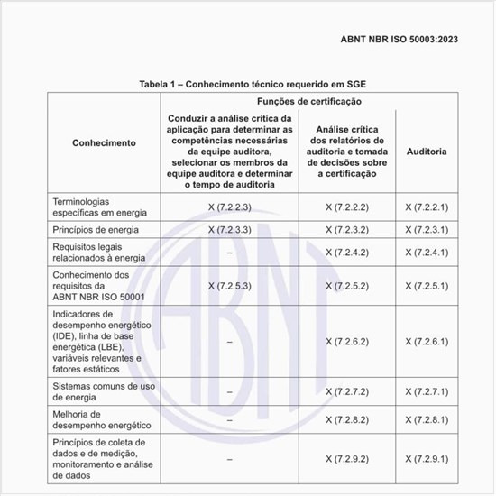 Qual o conhecimento técnico requerido em SGE para a auditoria?