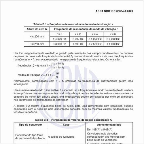 Quais são os incrementos de valores de ruídos ponderados A?