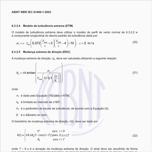 O que deve utilizar o modelo de turbulência extrema (ETM)?