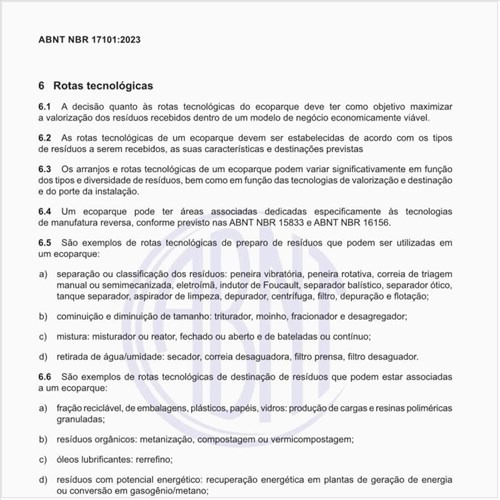 Como se decide as rotas tecnológicas do ecoparque?