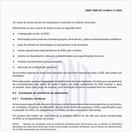 Quais devem ser as condições de referência do laboratório?