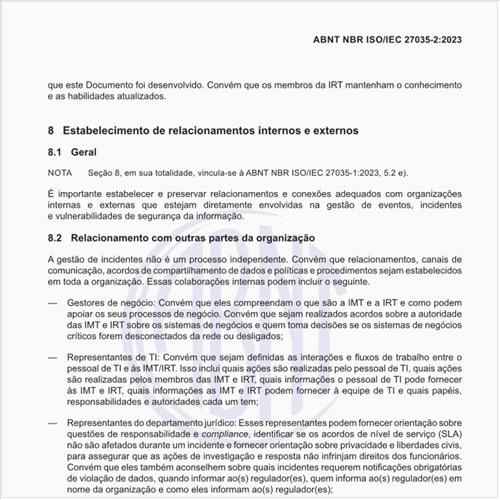 Como estabelecer os relacionamentos internos e externos?