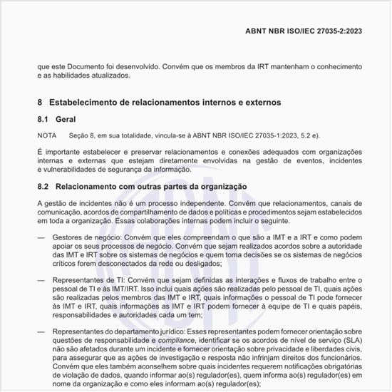 Como estabelecer os relacionamentos internos e externos?