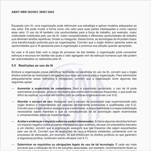 Quais são as restrições ao uso da IA?