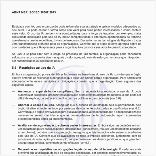 Quais são as restrições ao uso da IA?